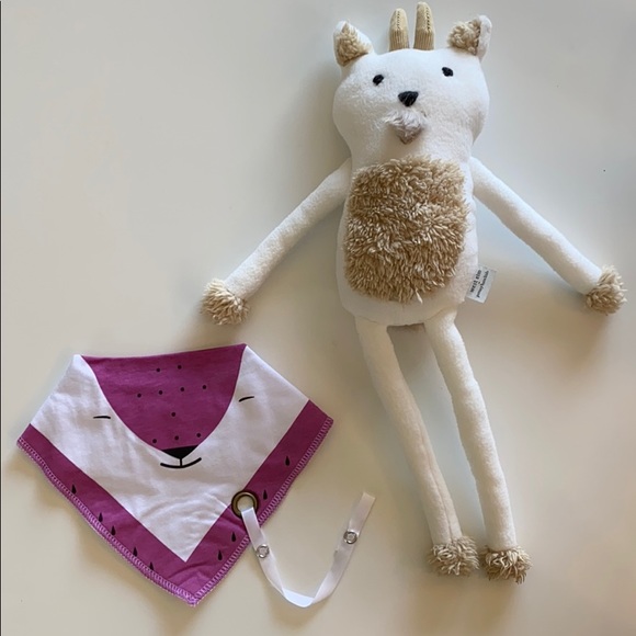 bandana bib with pacifier clip - Picture 7 of 8